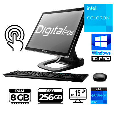 COMPUTADOR TODO EN UNO DIGITAL POS DIG-150W V2 CELERON  