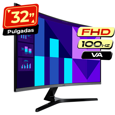 MONITOR SAMSUNG CURVO 32 LS32D390GANXZA GAMING FHD HDMI - VGA