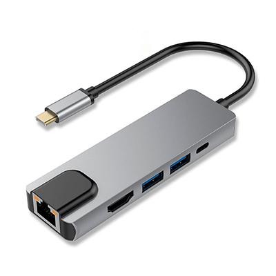 CONVERTIDOR TIPO C 5 EN 1 10/100/1000