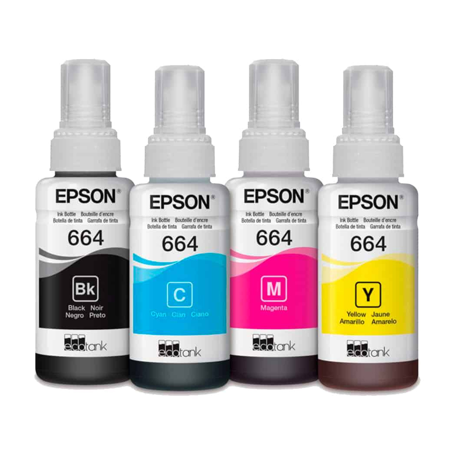 TINTA EPSON 664 NEGRA Y COLOR ORIGINAL X UND