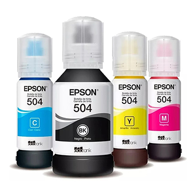 TINTA EPSON 504 NEGRA Y COLOR ORIGINAL X UND
