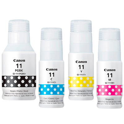 TINTA CANON GI 11 NEGRA Y COLOR ORIGINAL X UND