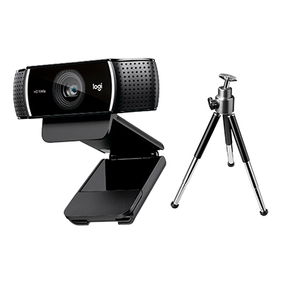CAMARA WEB LOGITECH C922 PRO FHD + MINI TRIPODE