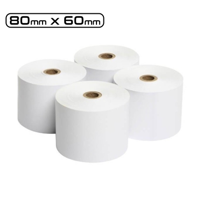 Rollo papel térmico 80mm x 60 MTS X UND