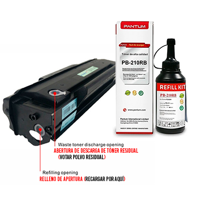 KIT RECARGAR TONER PANTUM PB-210RB 
