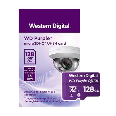 MICRO SD WESTERN DIGITAL WD PURPLE QD101 128GB
