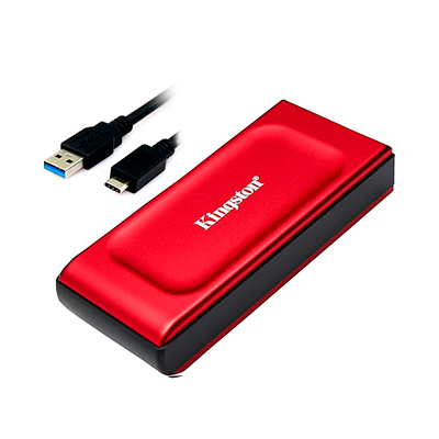 DISCO SSD EXTERNO KINGSTON XS1000 1TB 3.2 ROJO