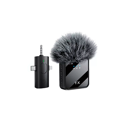 MICROFONO INALAMBRICO SMARTPHONE MIC 3 EN 1 F11