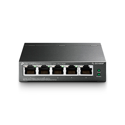 SWITCH TP-LINK 5 PTOS TL-SG1005P TIPO RACK 10/100/1000 POE