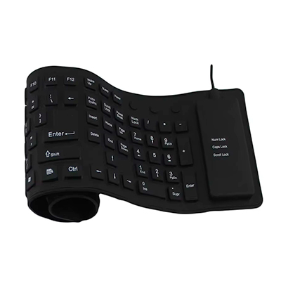 TECLADO USB DE SILICONA FLEXIBLE NUMERICO