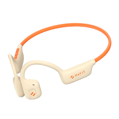 AUDIFONOS BLUETOOTH HAVIT FREEGO1 AIR CONDUCTION BEIGE