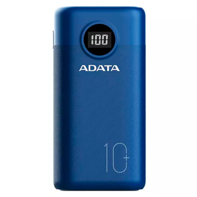 POWER BANK ADATA P10000 QCD USB-C 10000MHA AZUL