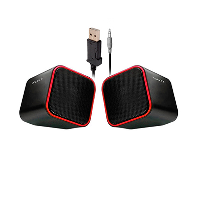 PARLANTES HAVIT SK473 USB/3.5MM ROJO