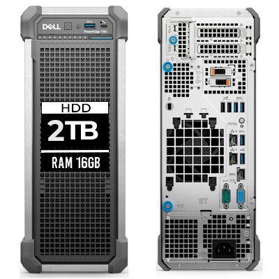 SERVIDOR DELL POWER EDGE T160/INTEL XEON E-2414 2.6GHZ/16GB/2TB