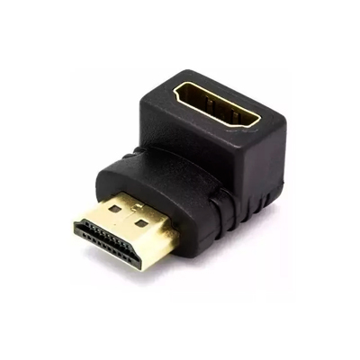 CONVERSOR HDMI MANCHO A HEMBRA 90 GRADOS