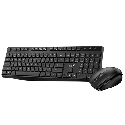 TECLADO + MOUSE INALAMBRICO GENIUS KM-8206S USB NEGRO