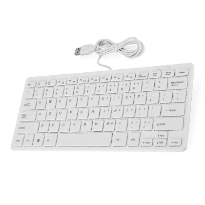 TECLADO SLIM K-1000 CABLE USB BLANCO