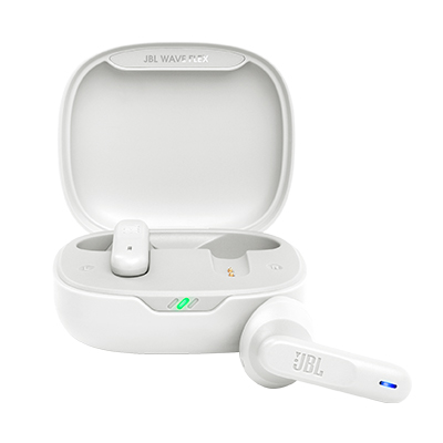 AUDIFONOS BLUETOOTH JBL WAVE FLEX TRULY BLANCOS