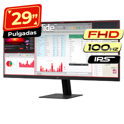 MONITOR LG 29 29U511A-B 100HZ WFHD HDMI - DISPLAY PORT