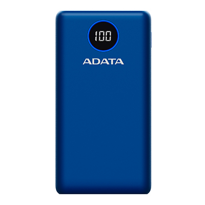 POWER BANK ADATA P20000 QCD USB-C 20000MHA AZUL