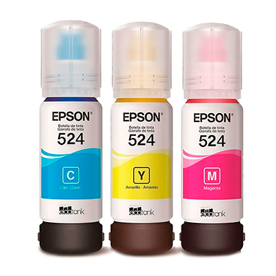 TINTA EPSON 524 COLORES ORIGINAL X UND