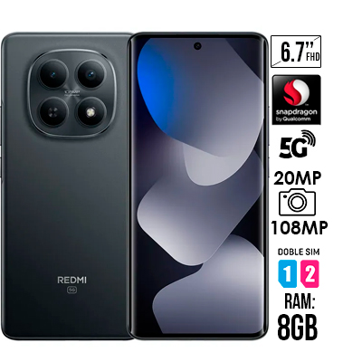 CELULAR XIAOMI REDMI NOTE 15 5G NEGRO 256GB