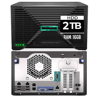 SERVIDOR HPE PROLIANT MICROSERVER GEN 11/INTEL XEON 6325P 3.5GHZ/16GB/2TB